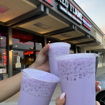 Red Flame - Taro Milk Tea - Hot Pot Near Me - Westminster, California