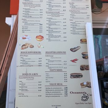 Oceana's Cafe - the menu for the restaurant - Breakfast & Brunch Near Me Oceana's Cafe - the menu for the restaurant - Breakfast & Brunch Near Me