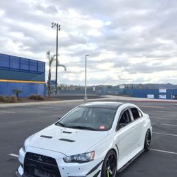 Here's a pic of my evo that he's done fenders and suspension on