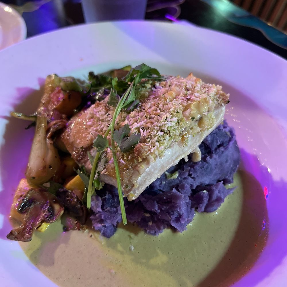 Tahiti Nui - Macadamia Nut Panko Crusted Fresh Mahi Mahi - Seafood Near Me - Hanalei, Hawaii Tahiti Nui - Macadamia Nut Panko Crusted Fresh Mahi Mahi - Seafood Near Me - Hanalei, Hawaii