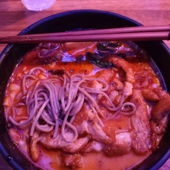 Kakure Bistro - Spicy Noodle Soup with Chicken - Seafood Near Me - Newark, Delaware