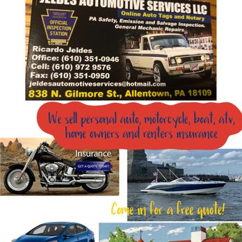 Jeldes Automotive Services - Personal insurance - Registration Services Near Me - Allentown, Pennsylvania Jeldes Automotive Services - Personal insurance - Registration Services Near Me - Allentown, Pennsylvania
