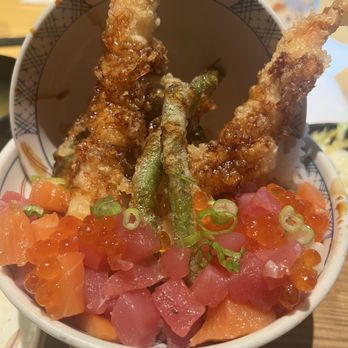 Tendon Kohaku - Sashimi Tendon Set - Japanese Near Me - Bellevue, Washington Tendon Kohaku - Sashimi Tendon Set - Japanese Near Me - Bellevue, Washington