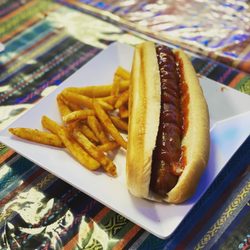 Antojitos Mi Rancho - Hot Dog with 1/2 the fries for kids menu