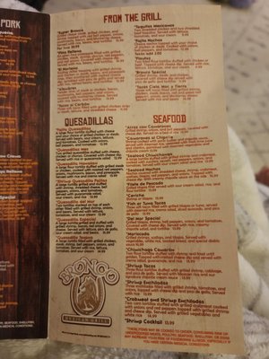 Menu photo 4 Bronco Mexican Grill Chesapeake, VA