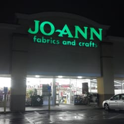 JOANN Fabric and Crafts - Romantically lit by moonlight and neon.