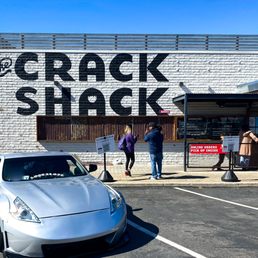 Exterior outside entrance of The Crack Shack - Crack Shack Parking Lot Entrance - Encinitas, California Exterior outside entrance of The Crack Shack - Crack Shack Parking Lot Entrance - Encinitas, California