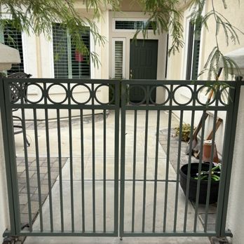 American Wrought Iron - Before new perferated sheet metal backing - Fences & Gates Near Me American Wrought Iron - Before new perferated sheet metal backing - Fences & Gates Near Me