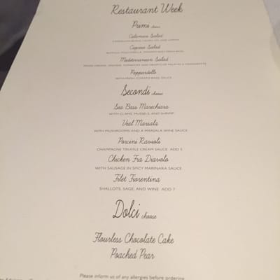 Menu photo 4 Il Mulino New York, NY Menu photo 4 Il Mulino New York, NY