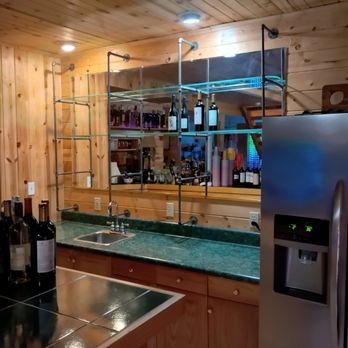Hunny Do Services - Custom Glass Shelving over a mirror. - General Contractors Near Me - Mosinee, Wisconsin