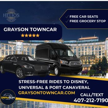 Grayson Town Car - Promo - Airport Shuttles Near Me