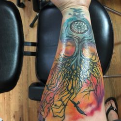 Ink Spot Tattoo Studio - Progress on the tat
