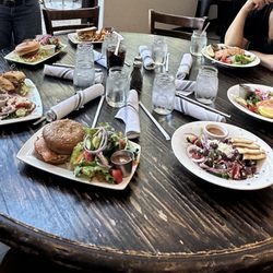 Fat Maddie's Blackhawk - Salmon Salad Mediterranean Blackened Salmon Garden Burger Impossible Burger House Burger
