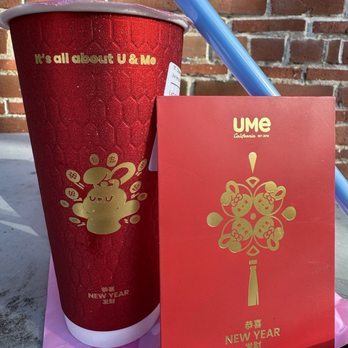 Ume Tea - [UMe] Lychee & Watermelon Green Tea - Bubble Tea Near Me - Palo Alto, California