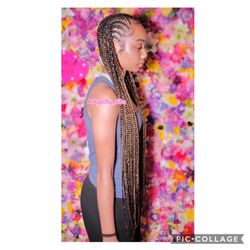 Cornrow/Knotless combination