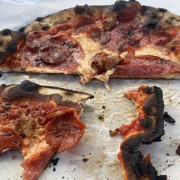 Burnt through.