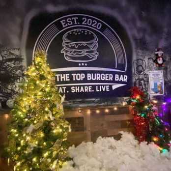 Over The Top Burger Bar - Christmas decor - Burgers Near Me - Buford, Georgia Over The Top Burger Bar - Christmas decor - Burgers Near Me - Buford, Georgia