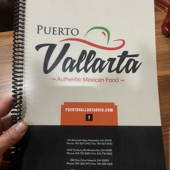 Puerto Vallarta - Menu Cover - Mexican Near Me - Newark, Ohio