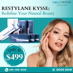 Hollywood Med Spa - Get the rejuvenated lips with Restylane Kysse. Starting at $499, 1 ml will get your lips looking beautiful and rejuvenated.