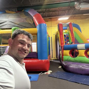 Jump & Jack's - Me having fun in the inflatable bounce house and obstacle course - Playgrounds Near Me - West Chester, Ohio