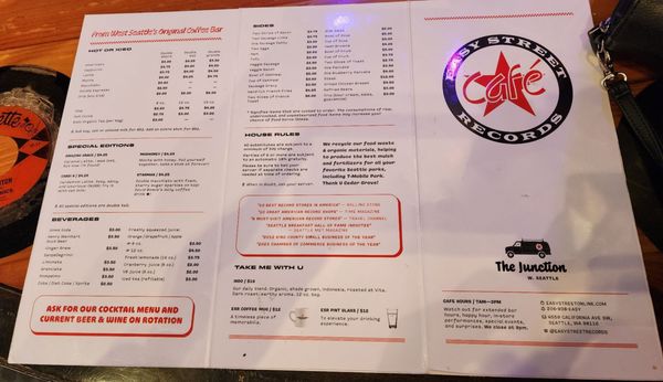 Menu photo 8 Easy Street Records & Cafe Seattle, WA Menu photo 8 Easy Street Records & Cafe Seattle, WA
