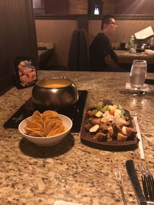 Photo of The Melting Pot - Greenville, SC, US. Appetizer, yum!