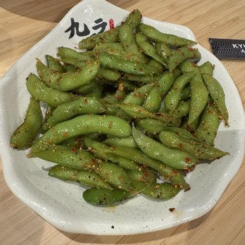 Kyuramen & Tbaar - Chili garlic edamame - Ramen Near Me - Birmingham, Alabama Kyuramen & Tbaar - Chili garlic edamame - Ramen Near Me - Birmingham, Alabama