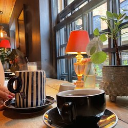 B Street Deli - Americano and tea