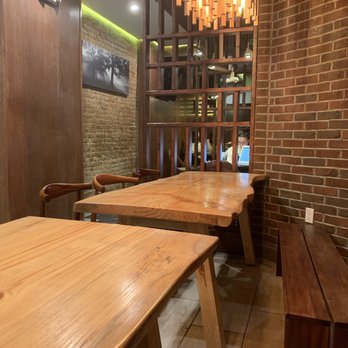 Dun Huang - Upper West - Shared bench tables by entrance - Chinese Near Me - New York, New York Dun Huang - Upper West - Shared bench tables by entrance - Chinese Near Me - New York, New York