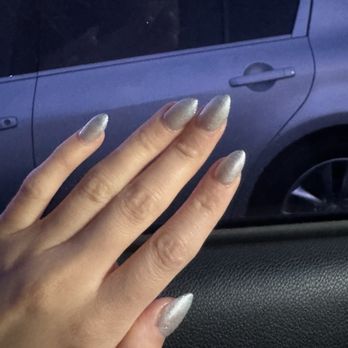 Eastvale Nails Spa - What I settled for (ice ice baby gel polish) - Nail Salons Near Me - Eastvale, California