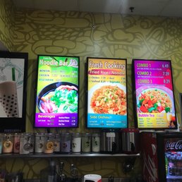 menus on the wall