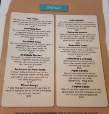 Menu photo 5 Coyote Flaco Mexican Restaurant Hartford, CT Menu photo 5 Coyote Flaco Mexican Restaurant Hartford, CT