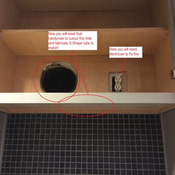 FGY Stone & Cabinet - yep, you got to cut your own cabinet hole and fabricate some weird pipe to match the new cabinet location! - Flooring Near Me - Hayward, California
