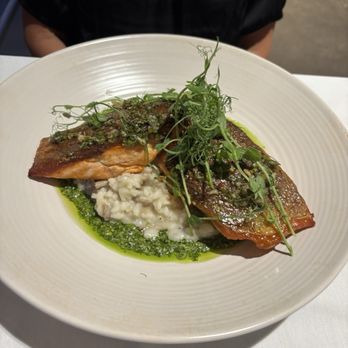Four Bricks By La Crosta - King Salmon Risotto - Italian Near Me - Whittier, California
