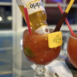 La Flor De Mexico - Michelada made with any beer but this time was a Modelo. Can't go wrong with Modelo.