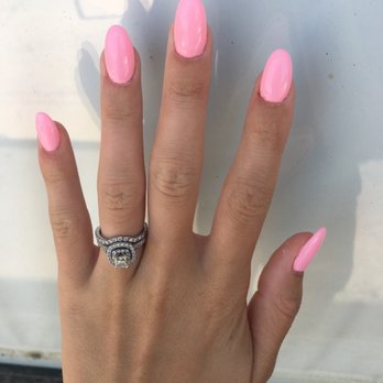KC Nails & Spa - Oval acrylics with gel - Nail Salons Near Me - Riverside, California