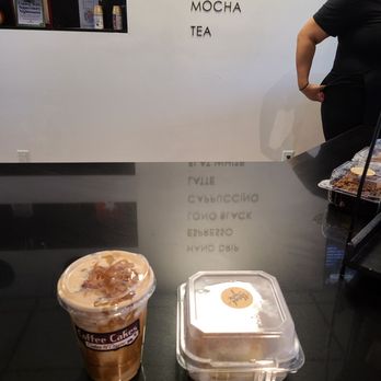 Coffee Cakes - Biscoff iced latte and classic crumble cake. - Coffee & Tea Near Me - Lakewood, California