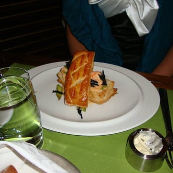 Summit Restaurant - Belize Island Shrimp "Vol au Vent" with Green Asparagus and Black Trumpet Mushrooms - New American Near Me - Colorado Springs, Colorado Summit Restaurant - Belize Island Shrimp "Vol au Vent" with Green Asparagus and Black Trumpet Mushrooms - New American Near Me - Colorado Springs, Colorado