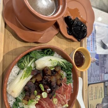 Y.our Cafe - Cured meat pot and moral mushroom soup with herbal jelly turtle--part of the set - Chinese Near Me - San Marino, California Y.our Cafe - Cured meat pot and moral mushroom soup with herbal jelly turtle--part of the set - Chinese Near Me - San Marino, California