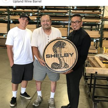 Upland Wine Barrel - We have the BEST customers - Richard came to Peterman Lumber Fontana give his Salesman Sergio this AWESOME Shelby Mustang Carved Sign. - Brewing Supplies Near Me - Upland, California Upland Wine Barrel - We have the BEST customers - Richard came to Peterman Lumber Fontana give his Salesman Sergio this AWESOME Shelby Mustang Carved Sign. - Brewing Supplies Near Me - Upland, California