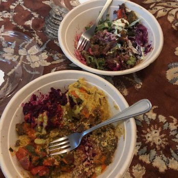 Zoa Moroccan Kitchen - Beef Tagine and Lamb Meswhi bowls - Moroccan Near Me - Houston, Texas