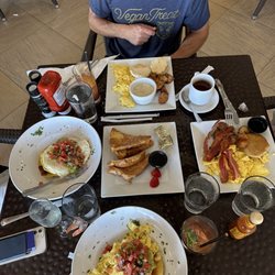 Patio Bar and Grill - Huevos rancheros x2, not so American breakfast, biscuits and sausage gravy