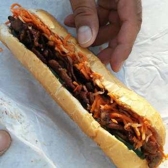 The Pickled Carrot - Pork banh mi. Extra meat - Vietnamese Near Me - Denton, Texas