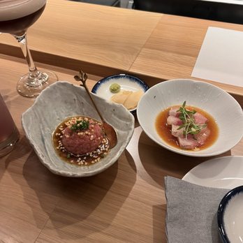 Mosonori - Hamachi and Toro tartar from tastings section of the menu - Sushi Bars Near Me - Winter Park, Florida