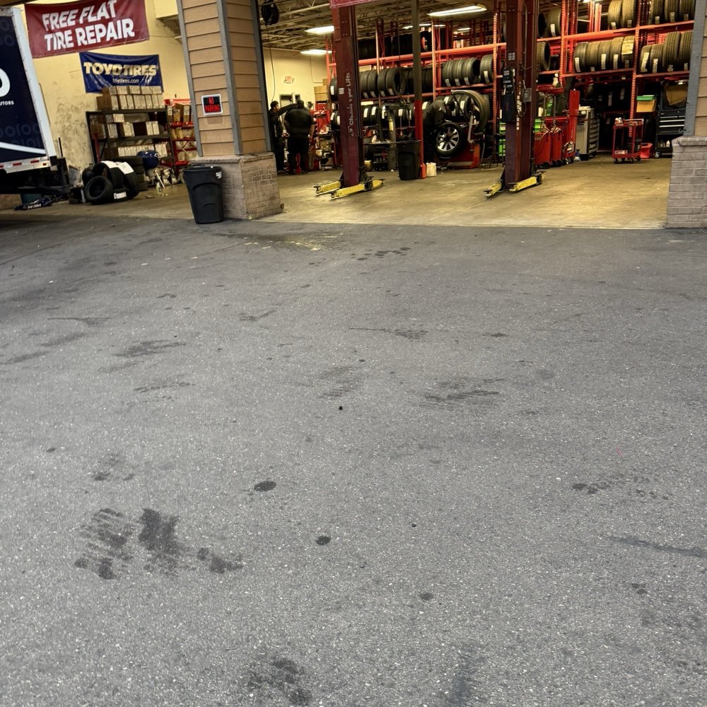 Tech thinking of putting a brand new tire on my truck. That they cut. Tech thinking of putting a brand new tire on my truck. That they cut.