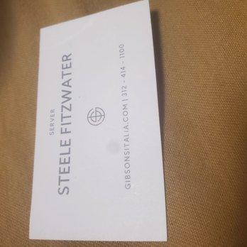 Gibsons Italia - Best Waiter! Give him a RAISE!! - Steakhouses Near Me - Chicago, Illinois Gibsons Italia - Best Waiter! Give him a RAISE!! - Steakhouses Near Me - Chicago, Illinois