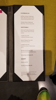 Menu photo 1 W XYZ Bar Tampa, FL