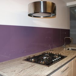 DIY Splashbacks - Purple Glass Splashbacks