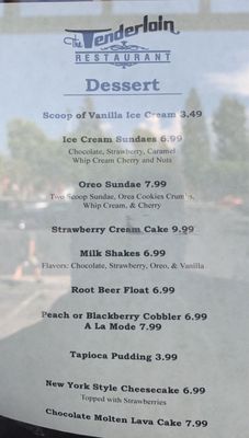 Menu photo 1 The Tenderloin Restaurant La Verne, CA