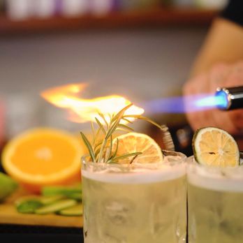 Elite Spirits Mobile Cocktail Service - two cocktails with a flame - Food Trucks Near Me Elite Spirits Mobile Cocktail Service - two cocktails with a flame - Food Trucks Near Me